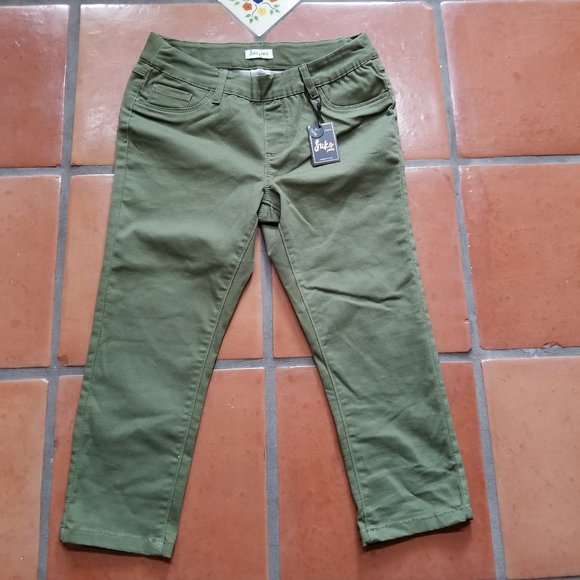 SUKO Mid Rise Pull On Stretch Green Denim Capris - Picture 9 of 9